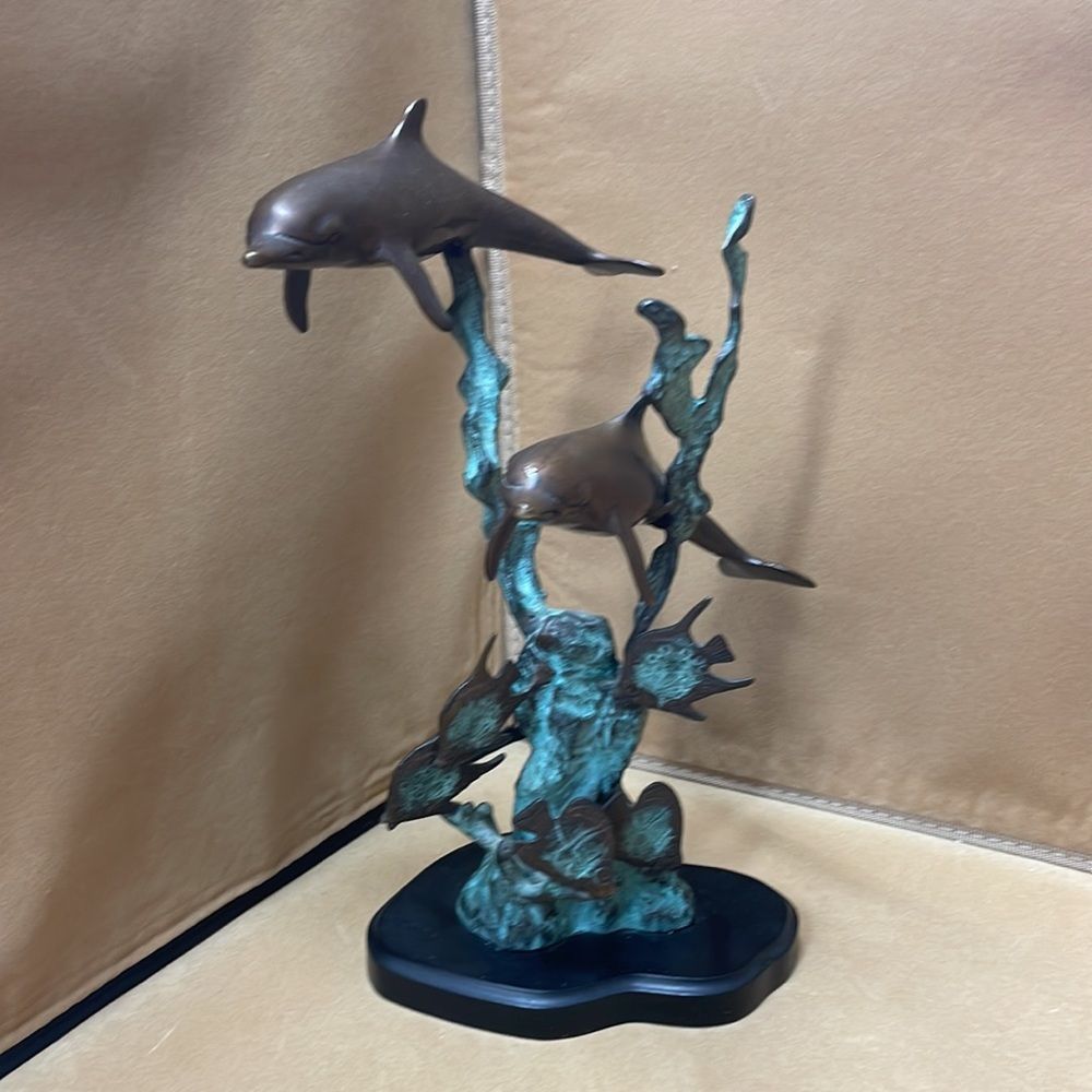 Bronze Dolphens & Fish From Hawaii - Picture 1 of 10